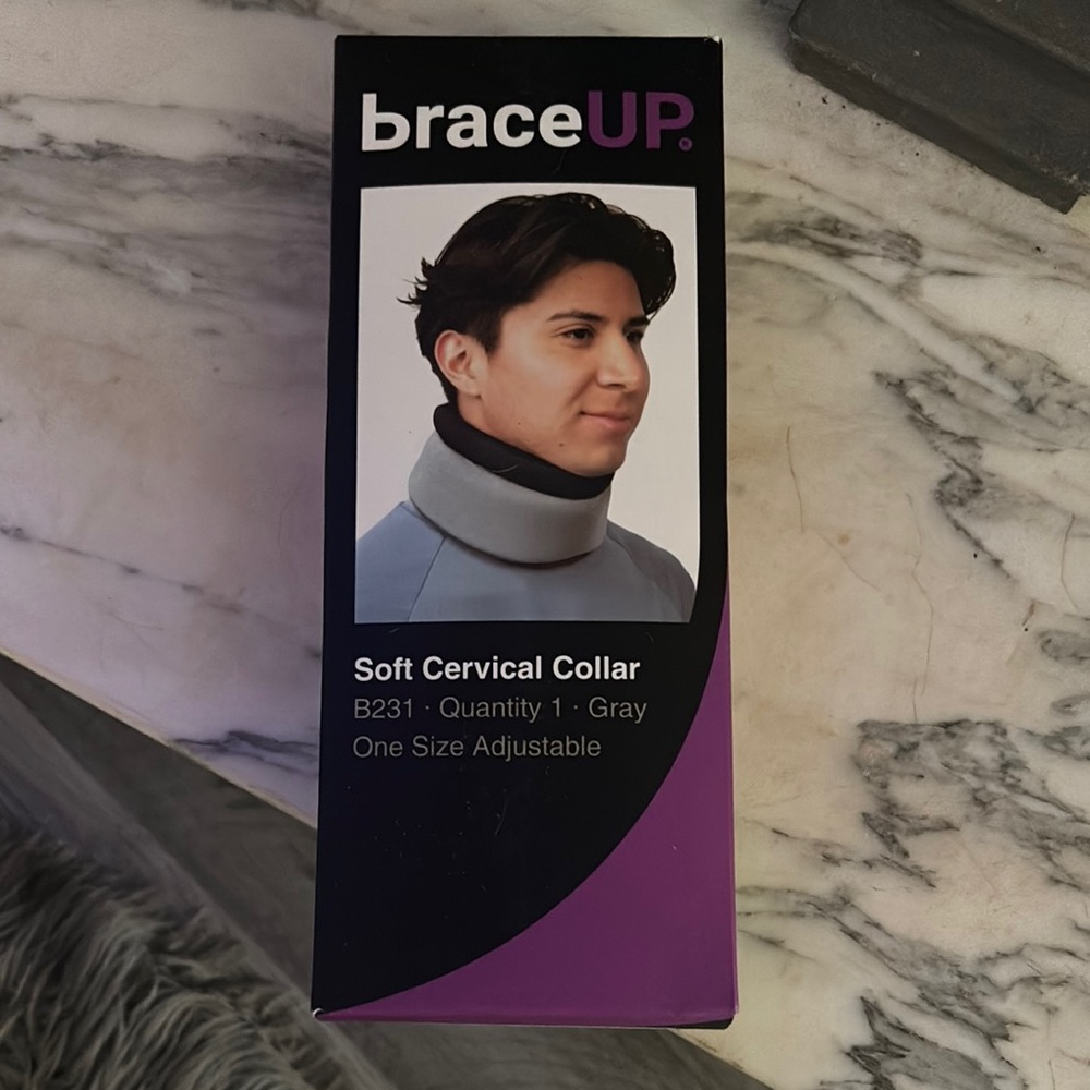 BraceUP Soft Cervical Collar - Gray